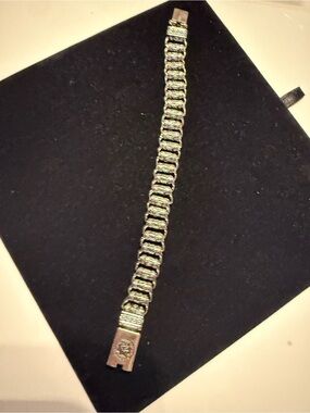 Silver-Tone Men’s Chain Bracelet - Classic Link Design